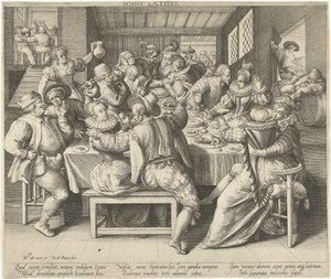 Una casa piena di festa da Nicolaes de Bruyn