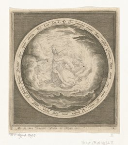 Primo giorno della creazione: Dio crea il cielo e la terra da Nicolaes de Bruyn