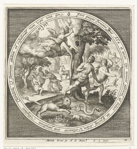 Espulsione dal Paradiso da Nicolaes de Bruyn