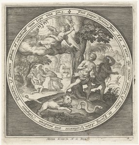 Espulsione dal Paradiso da Nicolaes de Bruyn
