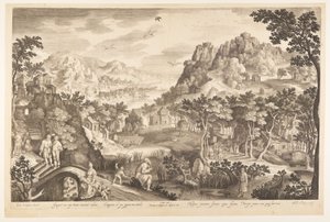 Osea e la prostituta Gomer da Nicolaes de Bruyn