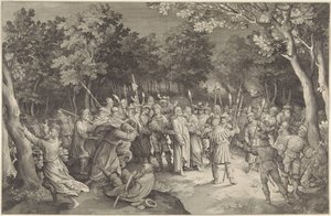 Bacio di Giuda e arresto di Cristo da Nicolaes de Bruyn