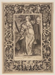 Giuditta, sesta tavola da I nove degni di fede da Nicolaes de Bruyn