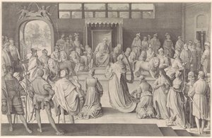 Salomone riceve la regina di Saba da Nicolaes de Bruyn