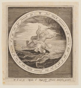 Secondo giorno: La divisione delle acque, dalla creazione alla cacciata dal Paradiso da Nicolaes de Bruyn