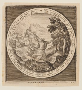 Terzo giorno: La creazione della terra e della vegetazione, dalla creazione alla cacciata dal paradiso da Nicolaes de Bruyn