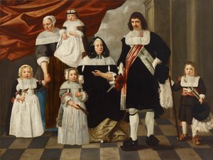 Ritratto di una famiglia da Nicolaes de Helt Stockade