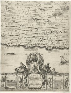 Mappa della Palestina da Nicolaes van Geelkercken
