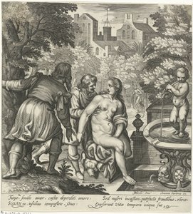 Susanna e i vecchioni da Nicolaes van Geelkercken