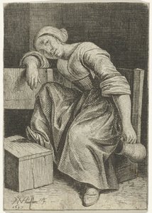 Giovane donna con brocca in mano da Nicolaes van Haeften