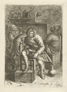 Uomo che fuma da Nicolaes van Haeften