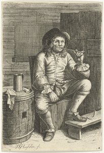 Uomo che fuma da Nicolaes van Haeften