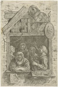 Cinque donne a una finestra da Nicolaes van Haeften