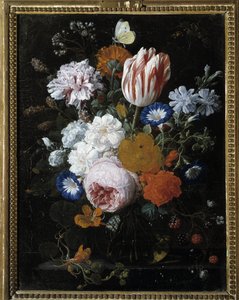 Fiori in un vaso di vetro