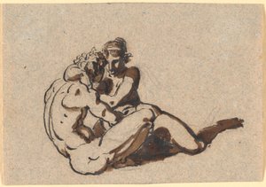 Un Uomo e una Donna che si Abbracciano da Nicolai Abildgaard