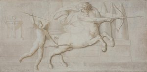Achille e il centauro Chirone da Nicolai Abildgaard