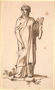 Figura femminile con una brocca nella mano destra da Nicolai Abildgaard