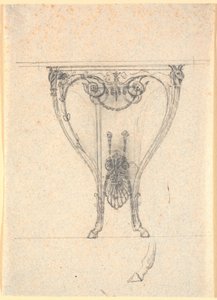 Un tavolo consolle con gambe arcuate da Nicolai Abildgaard