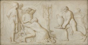 Re Priamo che supplica Achille per il cadavere di Ettore da Nicolai Abildgaard