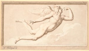 Il mattino o il giorno. Un giovane alato volante da Nicolai Abildgaard