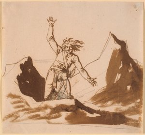Niels Klim riemerge dalle scogliere norvegesi da Nicolai Abildgaard