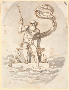 Oceanus sul suo trono nel mare da Nicolai Abildgaard