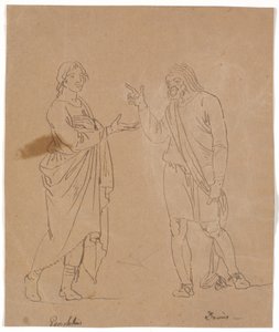 Pamphilus e Davus in conversazione da Nicolai Abildgaard