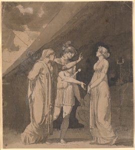 Scena da "Le triumvirat" di Voltaire, probabilmente atto 2, scena 2