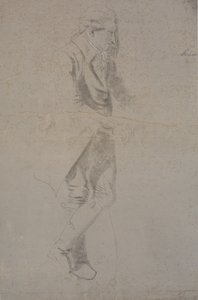 Gentiluomo in piedi con costume del 1770 circa. Struensee? da Nicolai Abildgaard