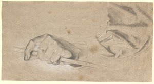 Studio di una mano e un drappo da Nicolai Abildgaard