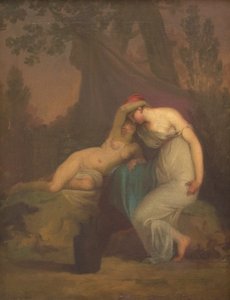 La poetessa greca Saffo e la ragazza di Mitilene da Nicolai Abildgaard