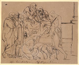 Teseo supplicato da Ismene e Antigone. Dopo Sofocle da Nicolai Abildgaard