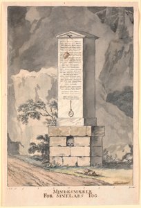 Bozza per il monumento commemorativo di Sinclair da Nicolai Abildgaard