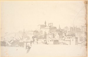 Veduta di una città con architettura meridionale