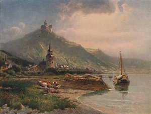 Braubach e il castello di Marksburg, 1923