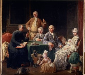 Ritratto della famiglia Leroy da Nicolas Bernard Lepicie