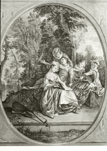 Lezione di musica da Nicolas (after) Lancret