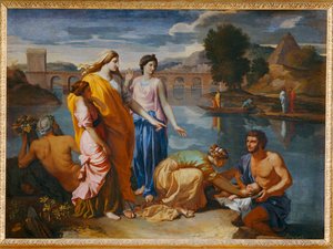Moise sauve des eaux - Mosè salvato dalle acque. 1638 ... da Nicolas (attr.to) Poussin