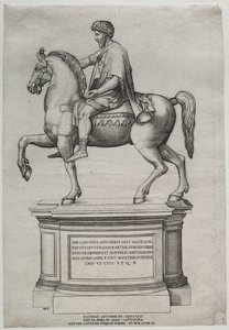 Statua equestre di Marco Aurelio da Nicolas Beatrizet