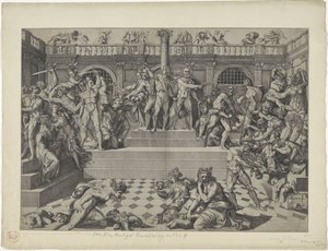 Strage degli innocenti a Betlemme da Nicolas Beatrizet