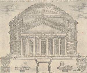 Pantheon Romano ora chiamato Maria da Nicolas Beatrizet