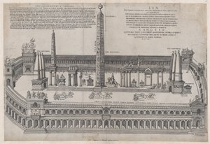 Speculum Romanae Magnificentiae: Circo Massimo, 1553 da Nicolas Beatrizet