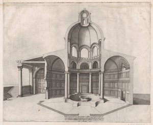 Speculum Romanae Magnificentiae: Interno del Laterano da Nicolas Beatrizet