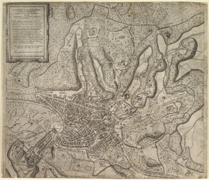 Speculum Romanae Magnificentiae: Vista di Roma da Ovest da Nicolas Beatrizet