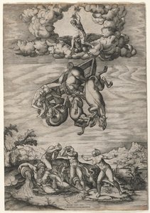 La caduta di Fetonte da Nicolas Beatrizet