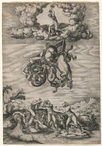 La caduta di Fetonte da Nicolas Beatrizet