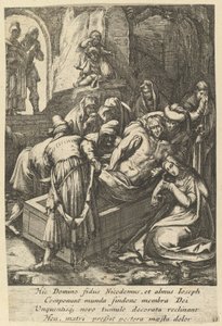 La sepoltura, dalla Passione di Cristo da Nicolas Cochin