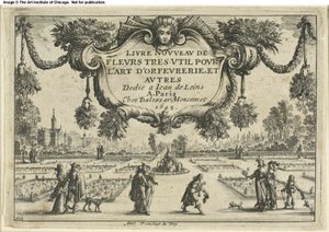 Pagina del titolo, da Livre Nouveau de Fleurs...