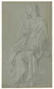 Madonna seduta da Nicolas Colombel