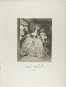 Addii, da Monument du Costume Physique et Moral de la fin du Dix-huitième siècle da Nicolas Delaunay
